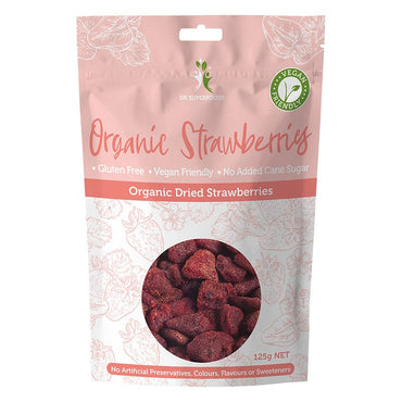 Dr Superfoods Dried Organic Strawberries 125g